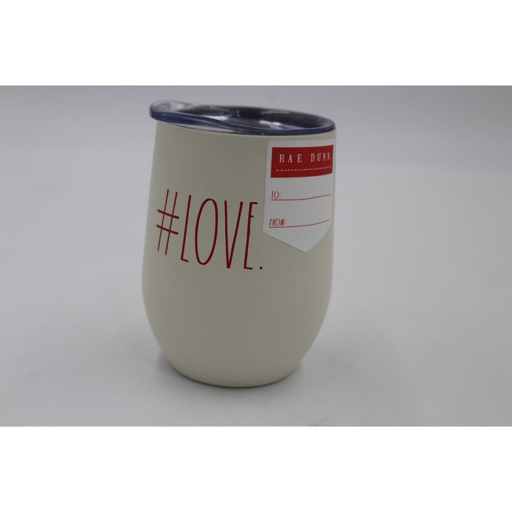 NEW Rae Dunn #LOVE BPA-Free Insulated Double-Walled Stainless Steel Wine Glass